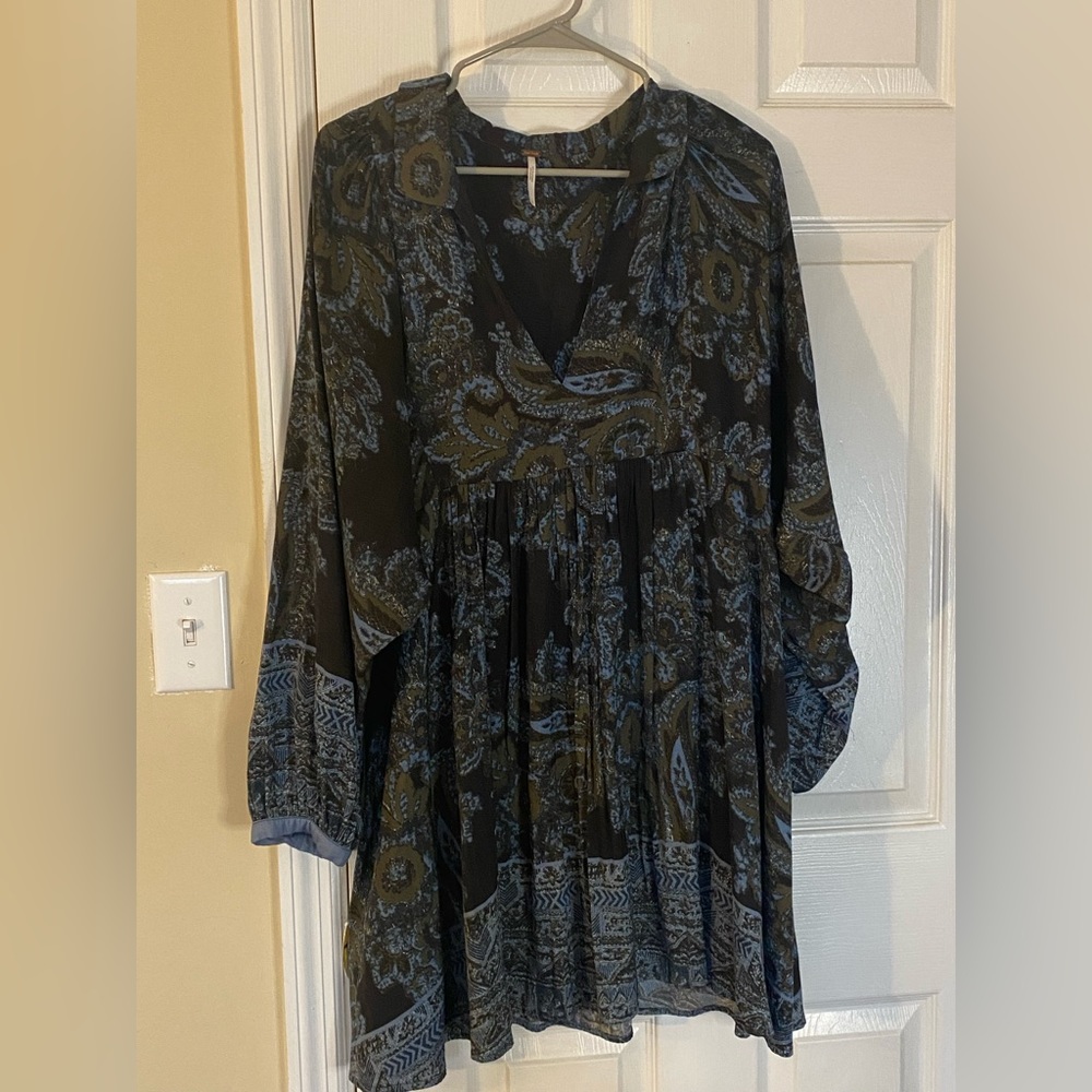 Free People Boho Peasant Dress Tunic